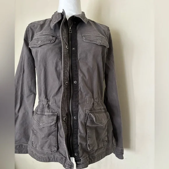 Lucky Brand Charcoal Utility Jacket Size Small - Picture 12 of 13